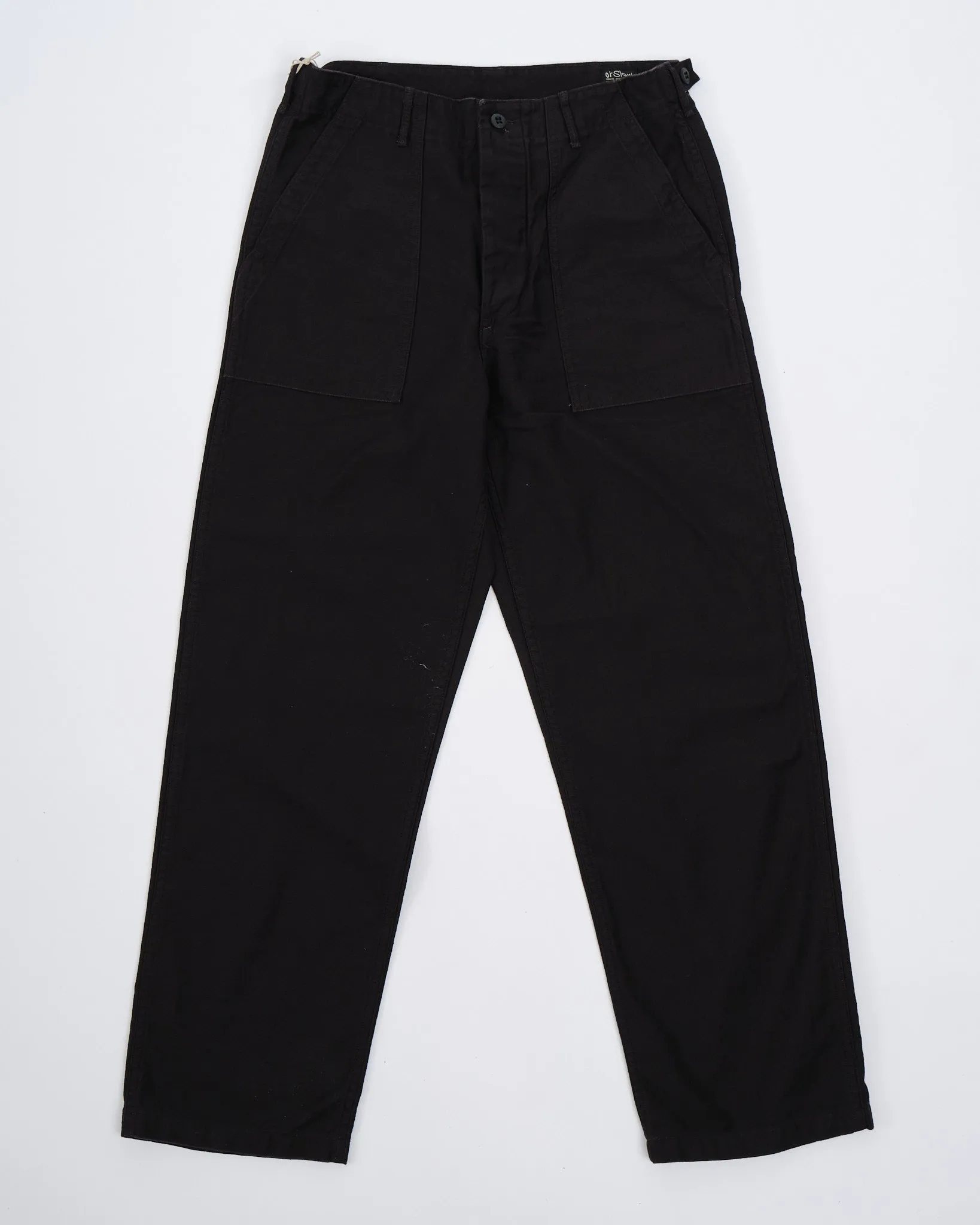 SLIM FIT FATIGUE PANTS BLACK