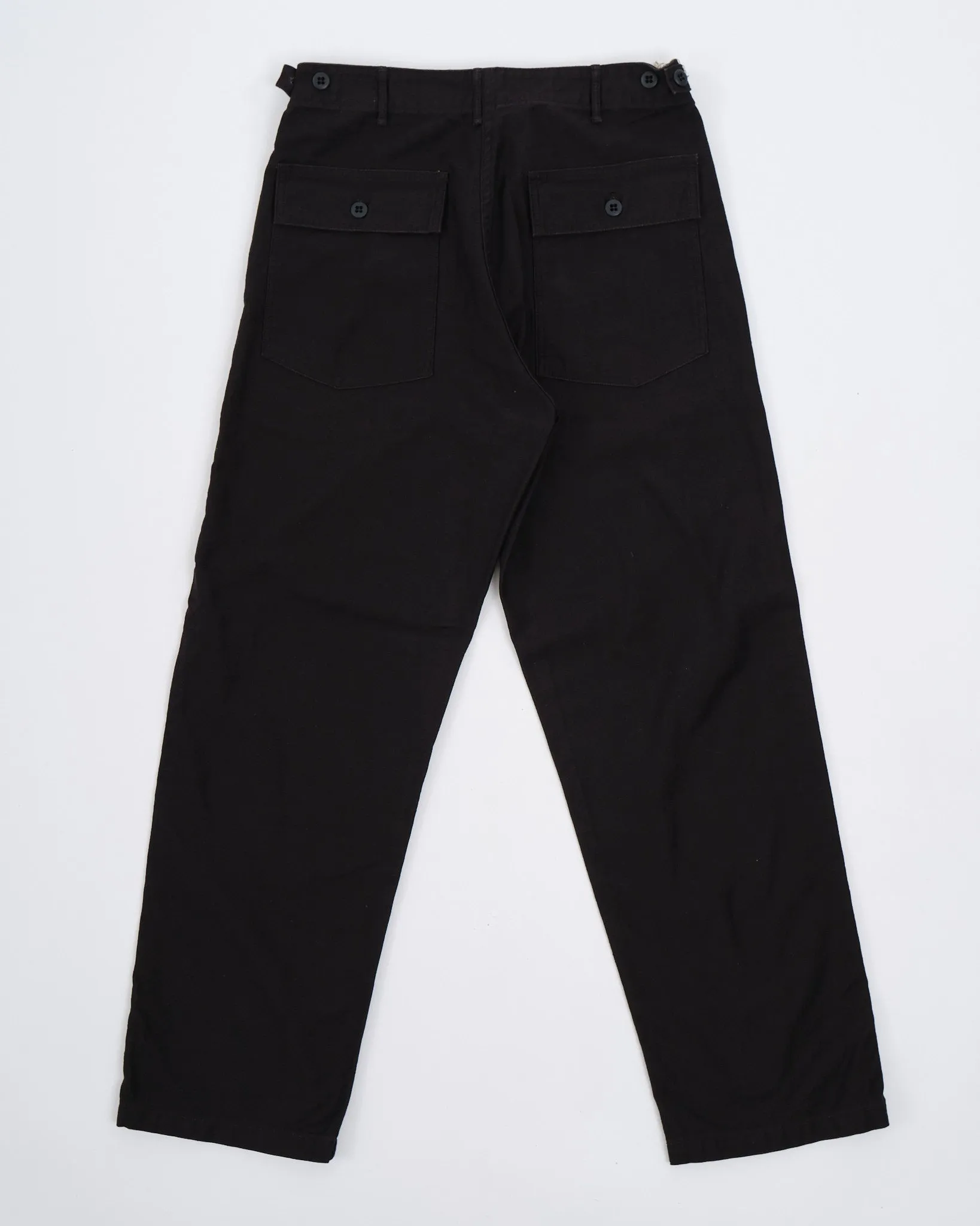 SLIM FIT FATIGUE PANTS BLACK