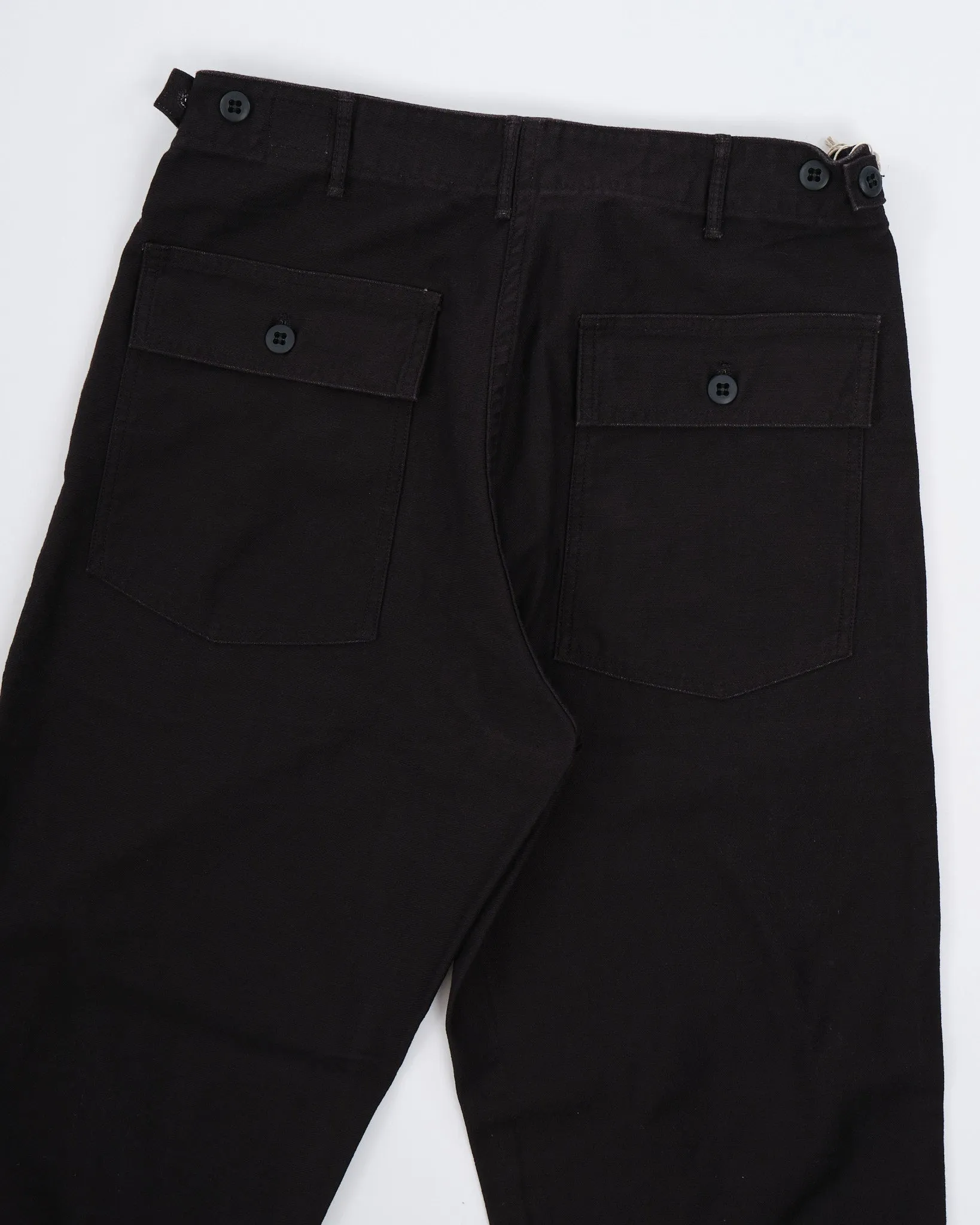 SLIM FIT FATIGUE PANTS BLACK