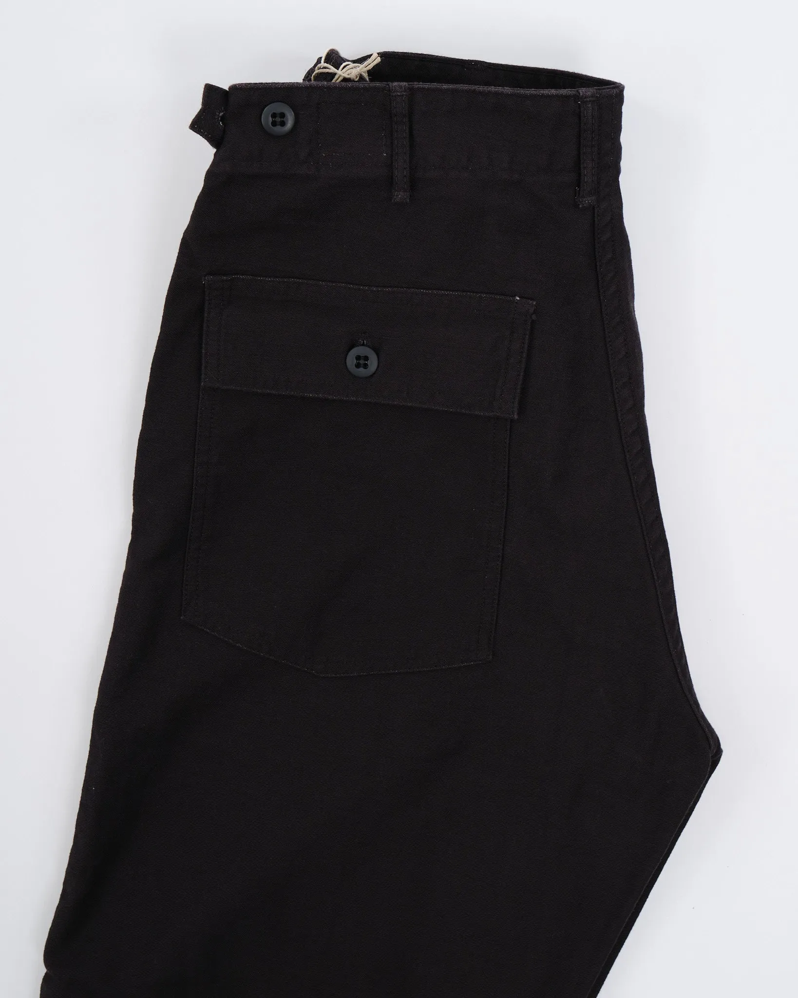 SLIM FIT FATIGUE PANTS BLACK