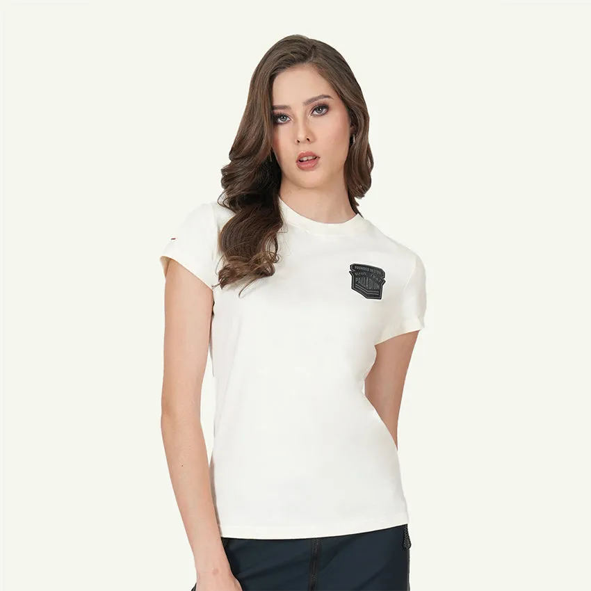 S/S TEE AVN PATCH WOMEN'S T-SHIRT -   STAR WHITE