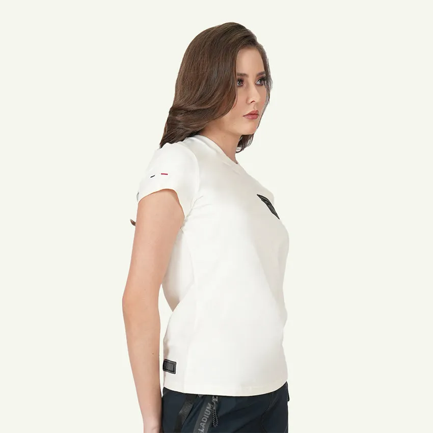 S/S TEE AVN PATCH WOMEN'S T-SHIRT -   STAR WHITE