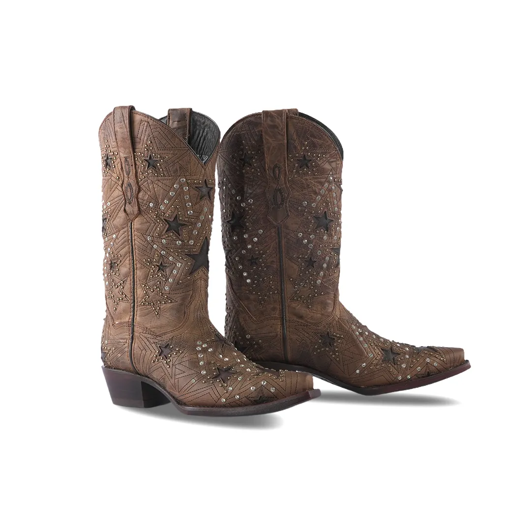 Texas Country Women's Western Boot Cedro Camel  E726