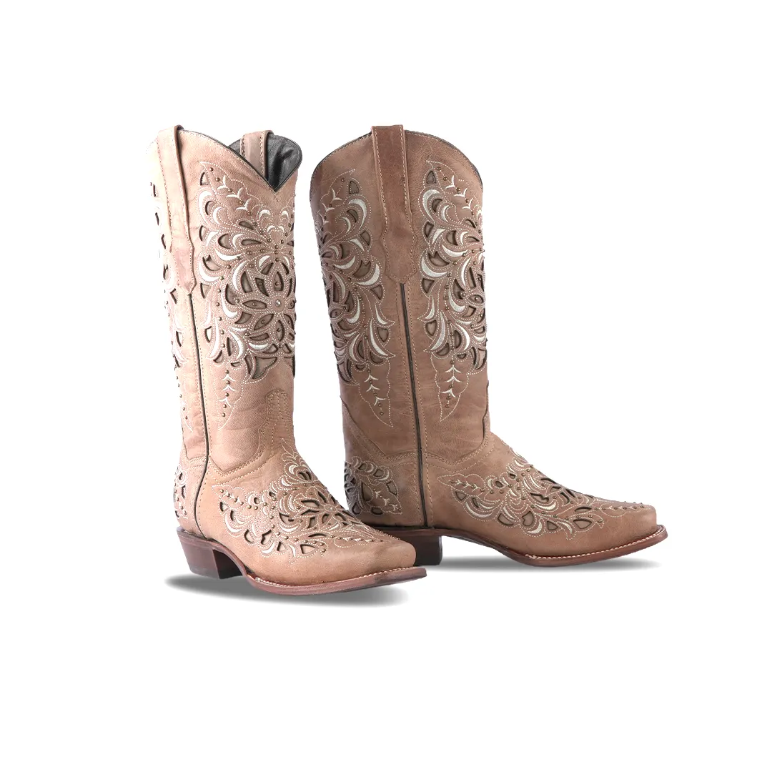 Texas Country Women's Western Boot Sierra Paja Frontier Toe E353