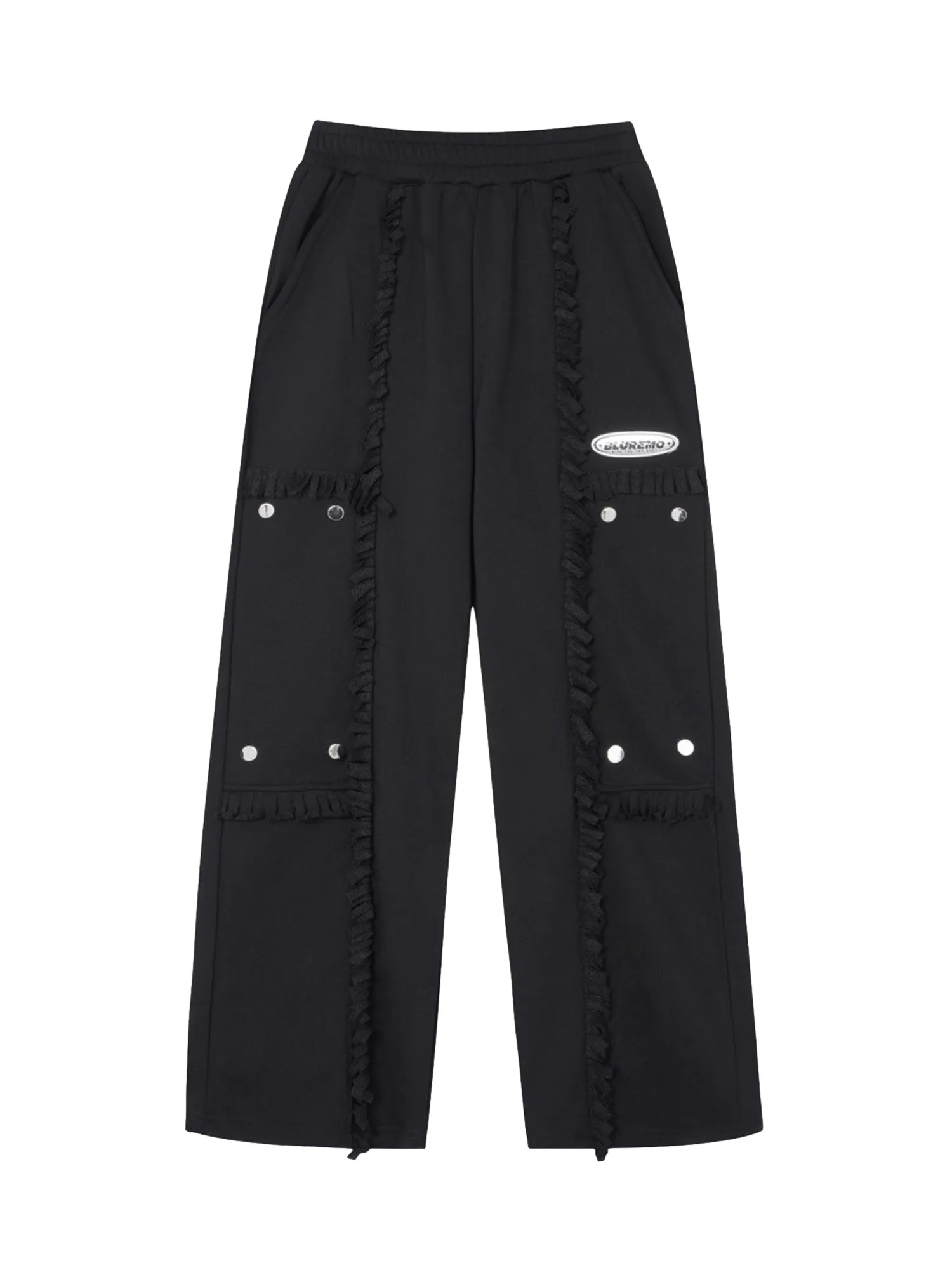 Thesupermade High Street Spliced Button Patchwork Pants