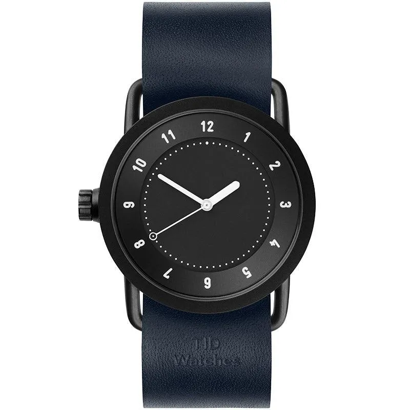 TID No.1 Black Dial / Natural Leather Strap / Black Buckle