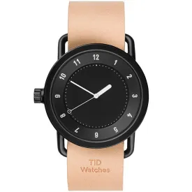 TID No.1 Black Dial / Natural Leather Strap / Black Buckle