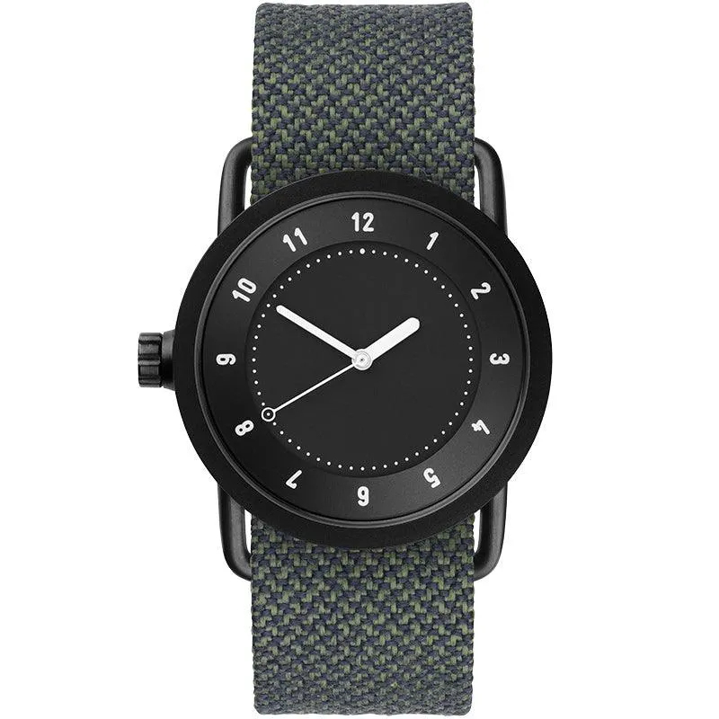 TID No.1 Black Dial / Natural Leather Strap / Black Buckle