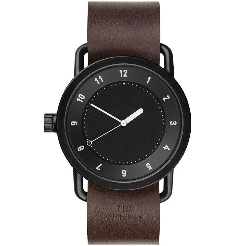 TID No.1 Black Dial / Natural Leather Strap / Black Buckle