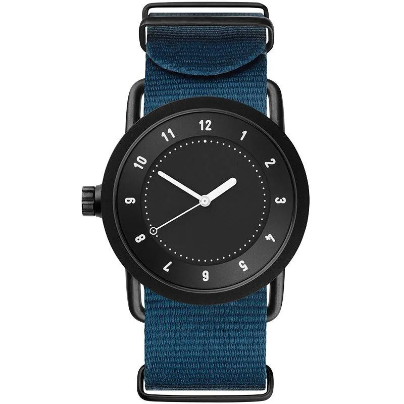 TID No.1 Black Dial / Natural Leather Strap / Black Buckle