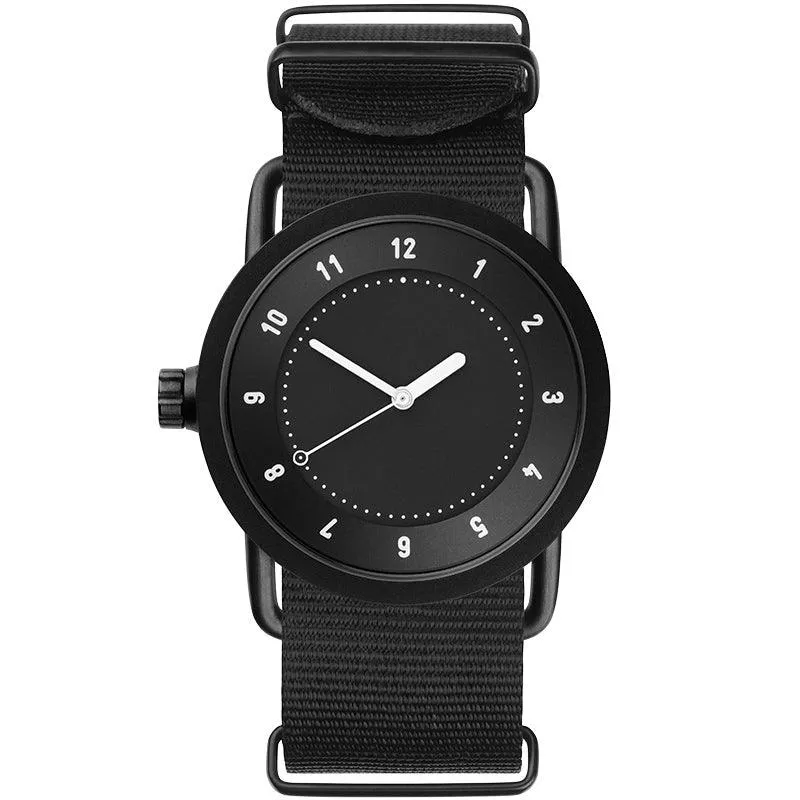 TID No.1 Black Dial / Natural Leather Strap / Black Buckle