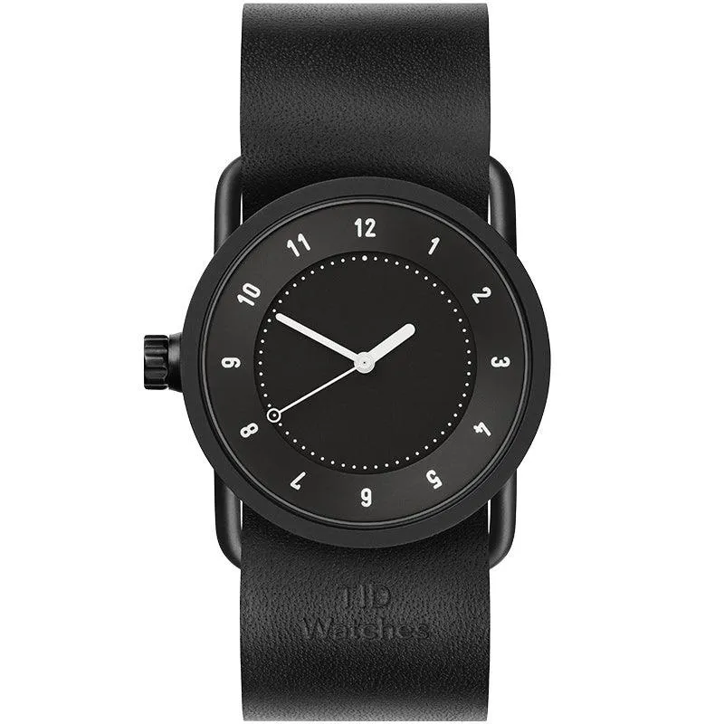 TID No.1 Black Dial / Natural Leather Strap / Black Buckle