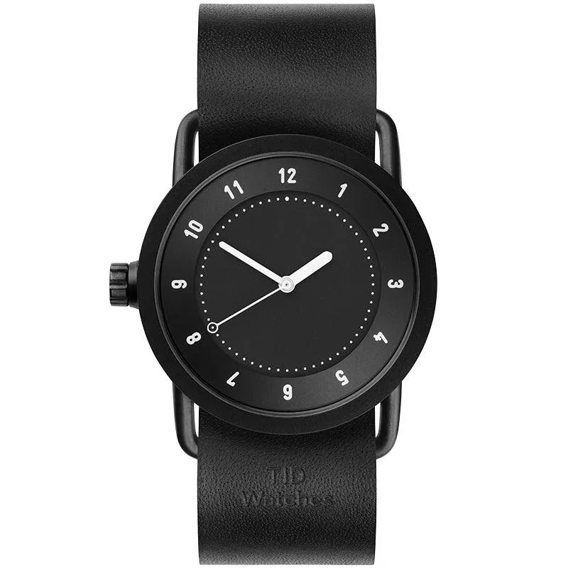 TID No.1 Black Dial / Natural Leather Strap / Black Buckle