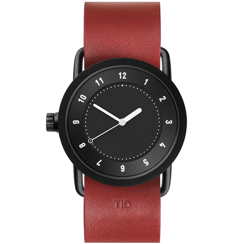 TID No.1 Black Dial / Natural Leather Strap / Black Buckle