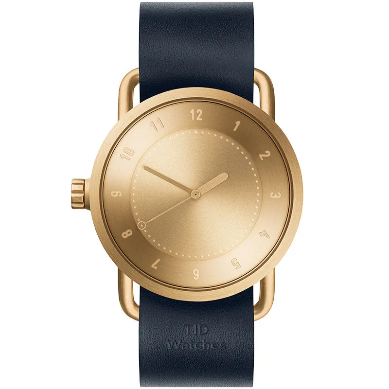 TID No.1 Gold Dial / Black Leather Strap / Gold Buckle