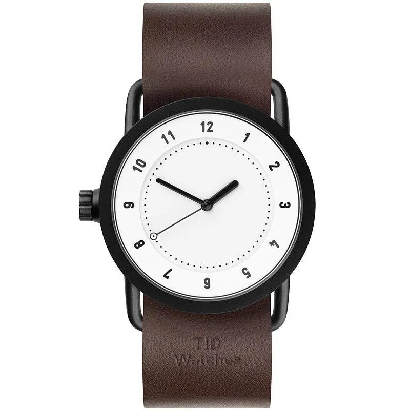 TID No.1 White Dial / Natural Leather Strap / Black Buckle