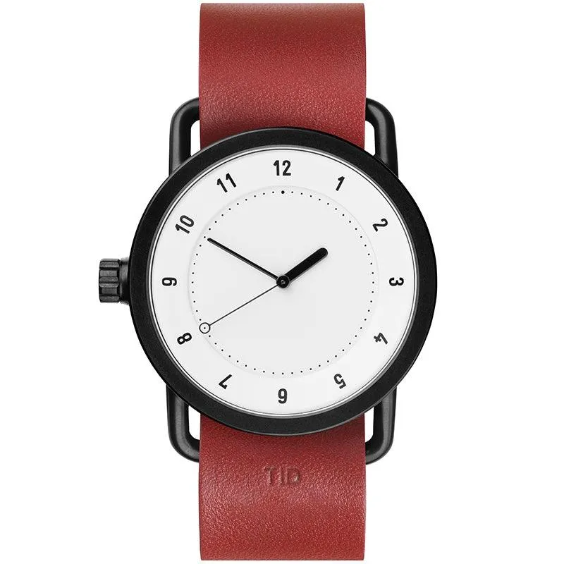 TID No.1 White Dial / Natural Leather Strap / Black Buckle