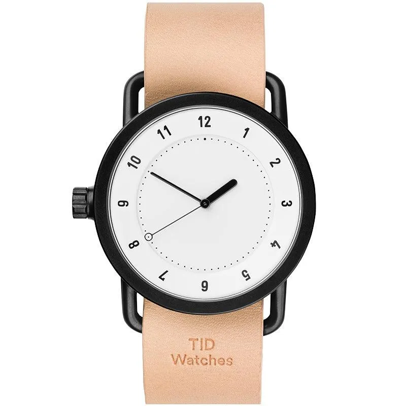 TID No.1 White Dial / Natural Leather Strap / Black Buckle