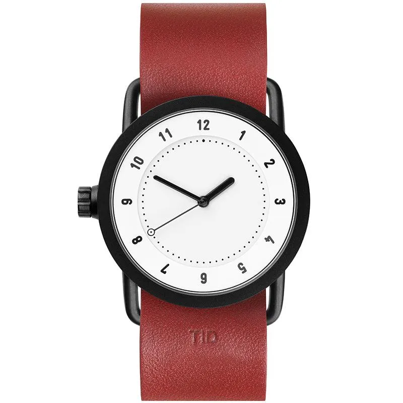 TID No.1 White Dial / Natural Leather Strap / Black Buckle