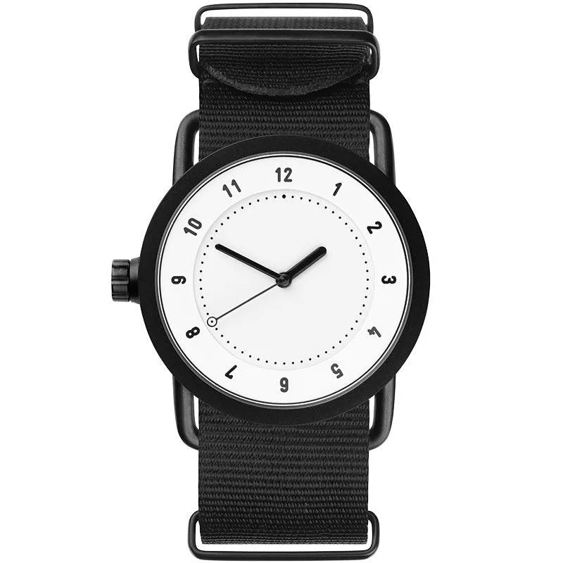 TID No.1 White Dial / Natural Leather Strap / Black Buckle