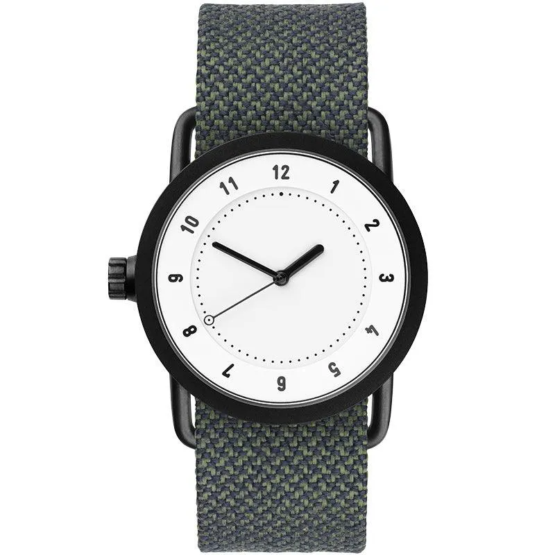 TID No.1 White Dial / Natural Leather Strap / Black Buckle