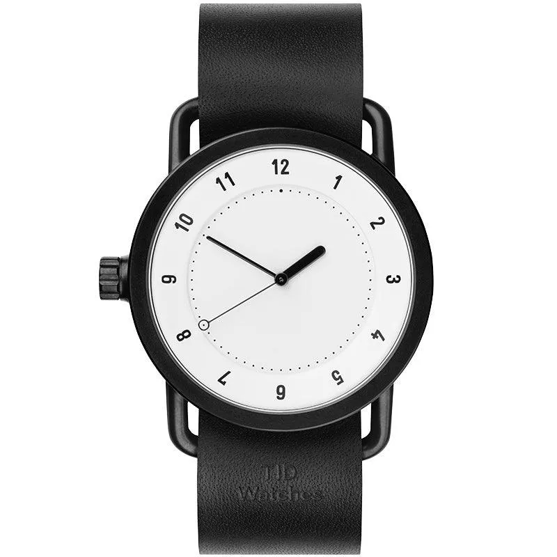 TID No.1 White Dial / Natural Leather Strap / Black Buckle