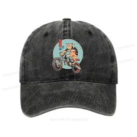 Tokyo-Tiger Catana Motorcycle Washed Cap