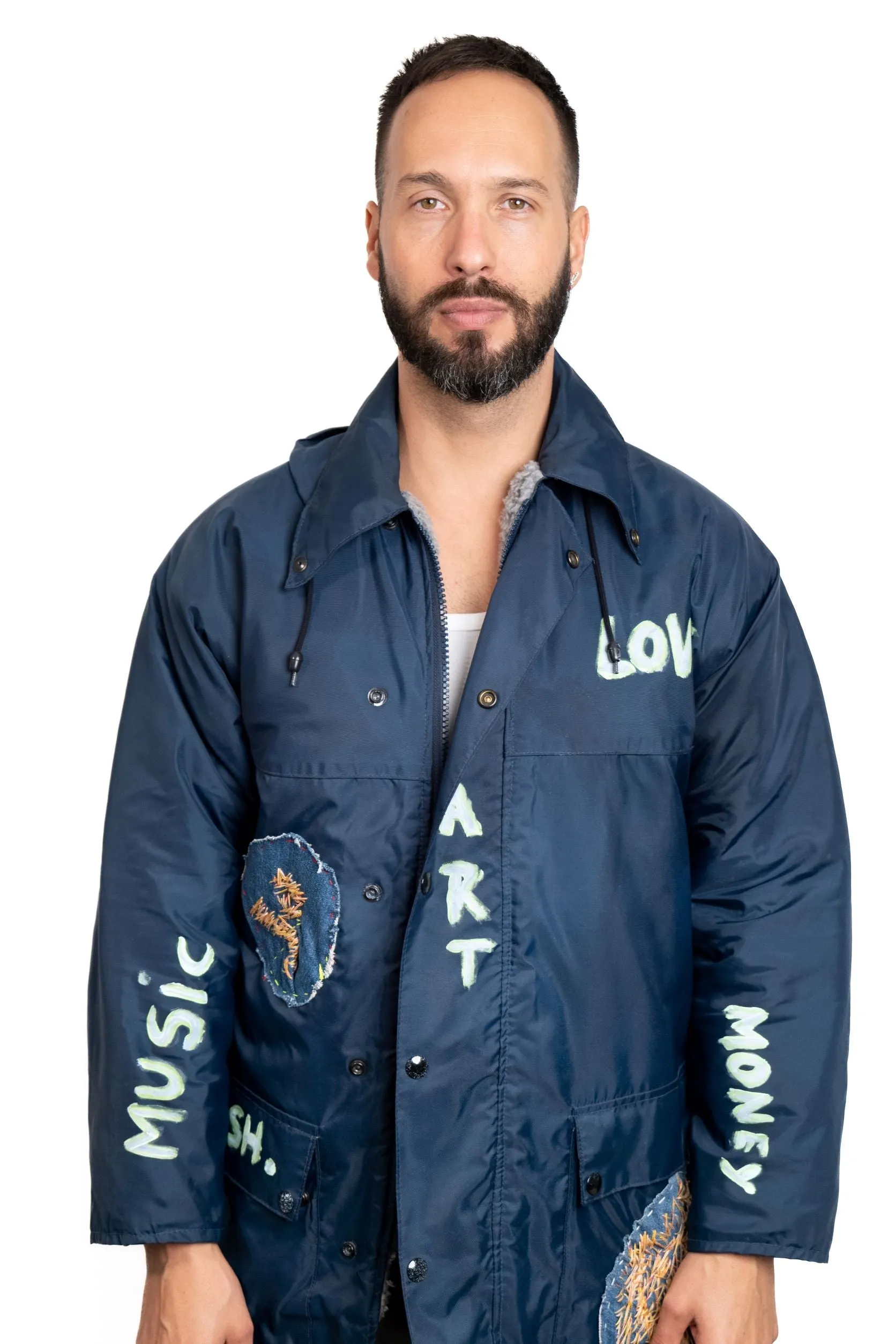 “Urban expression” blue jacket