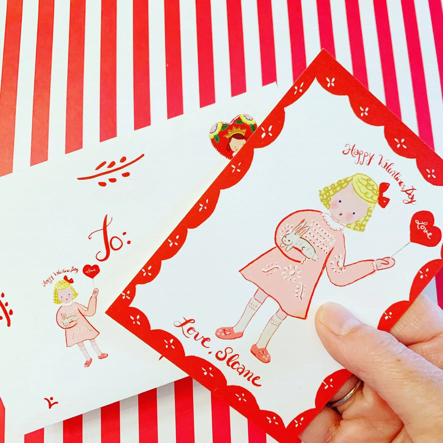 Valentine Cards- Boy with Red Shorts