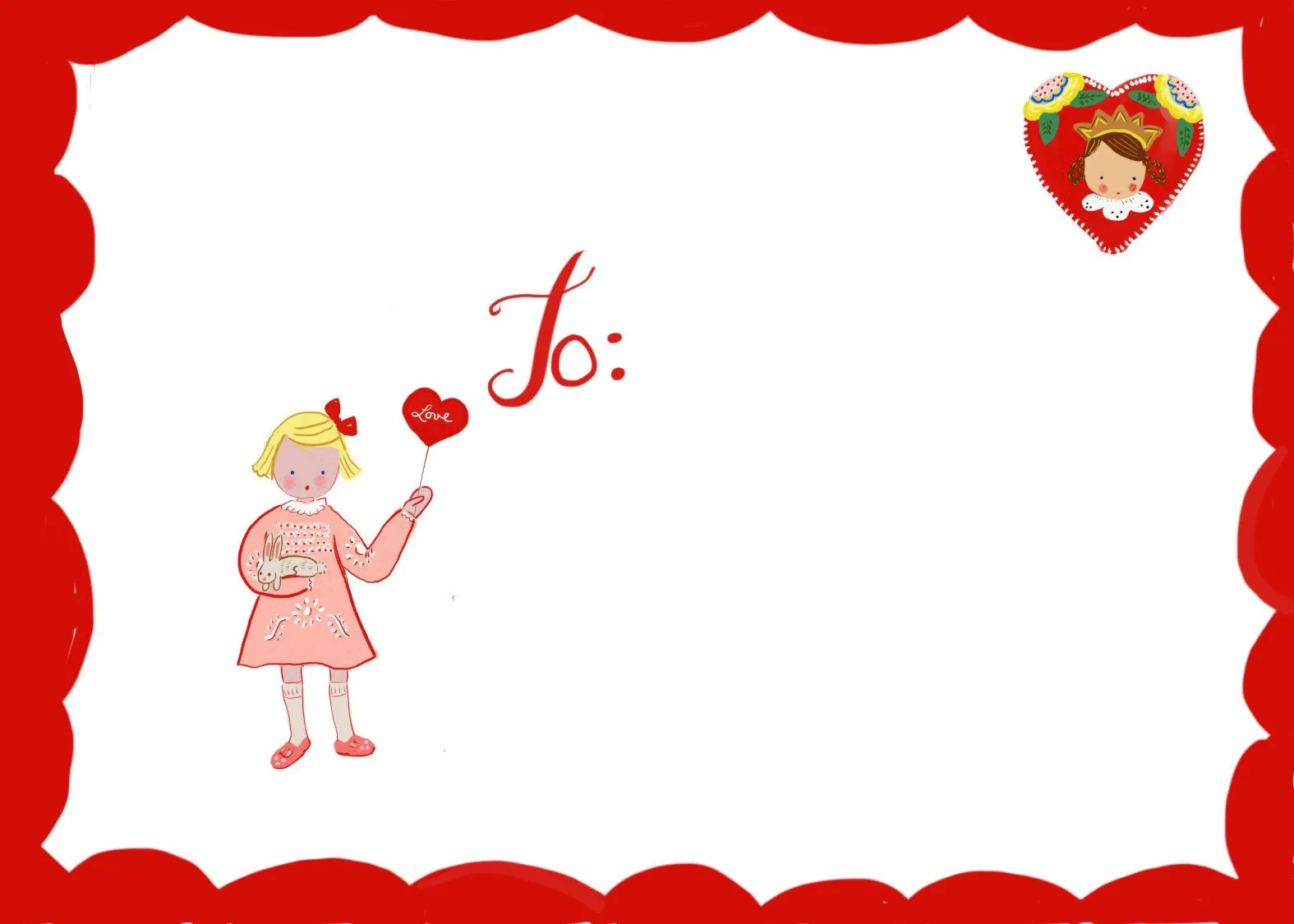 Valentine Cards- Boy with Red Shorts