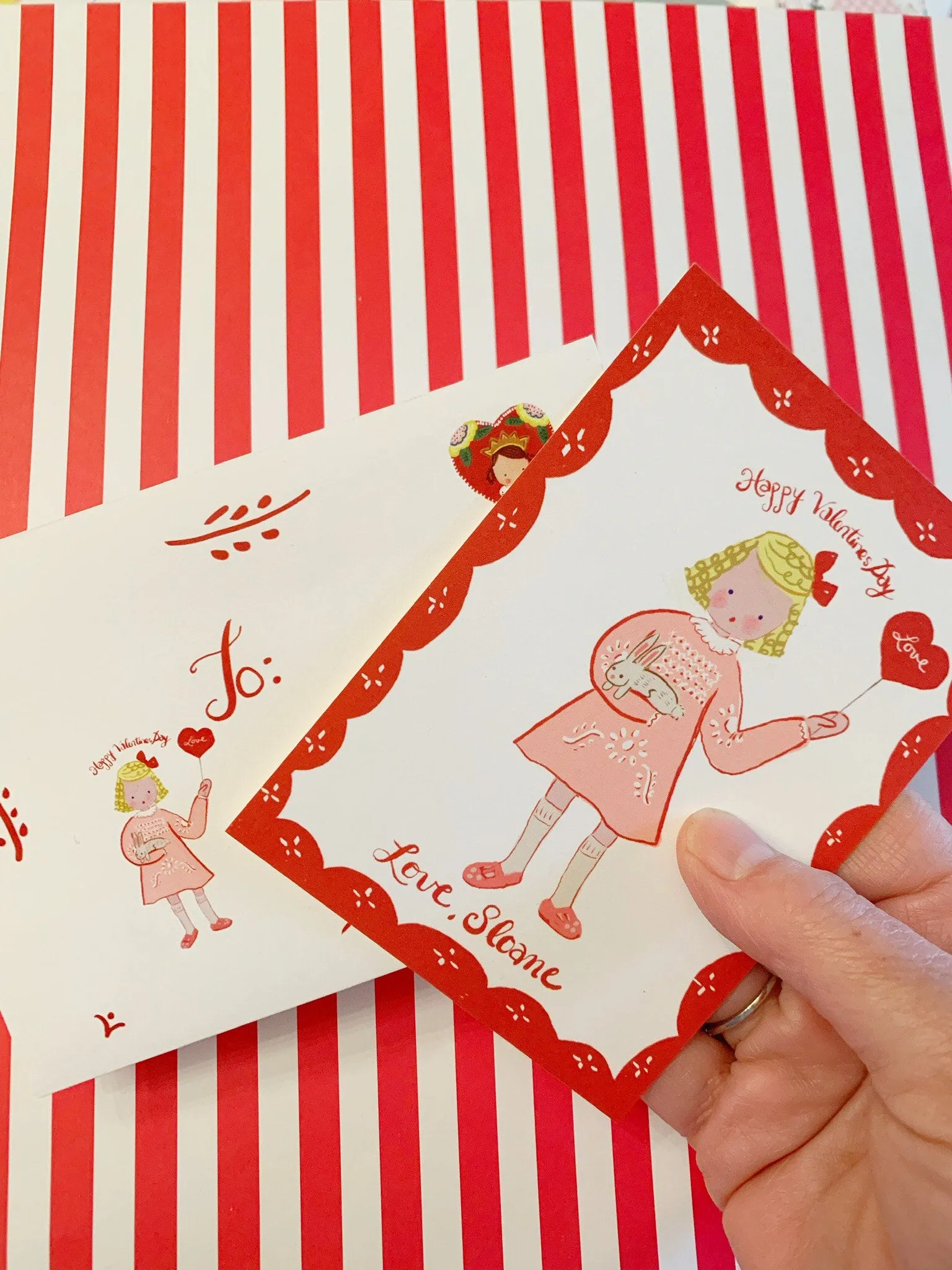 Valentine Cards- Boy with Red Shorts