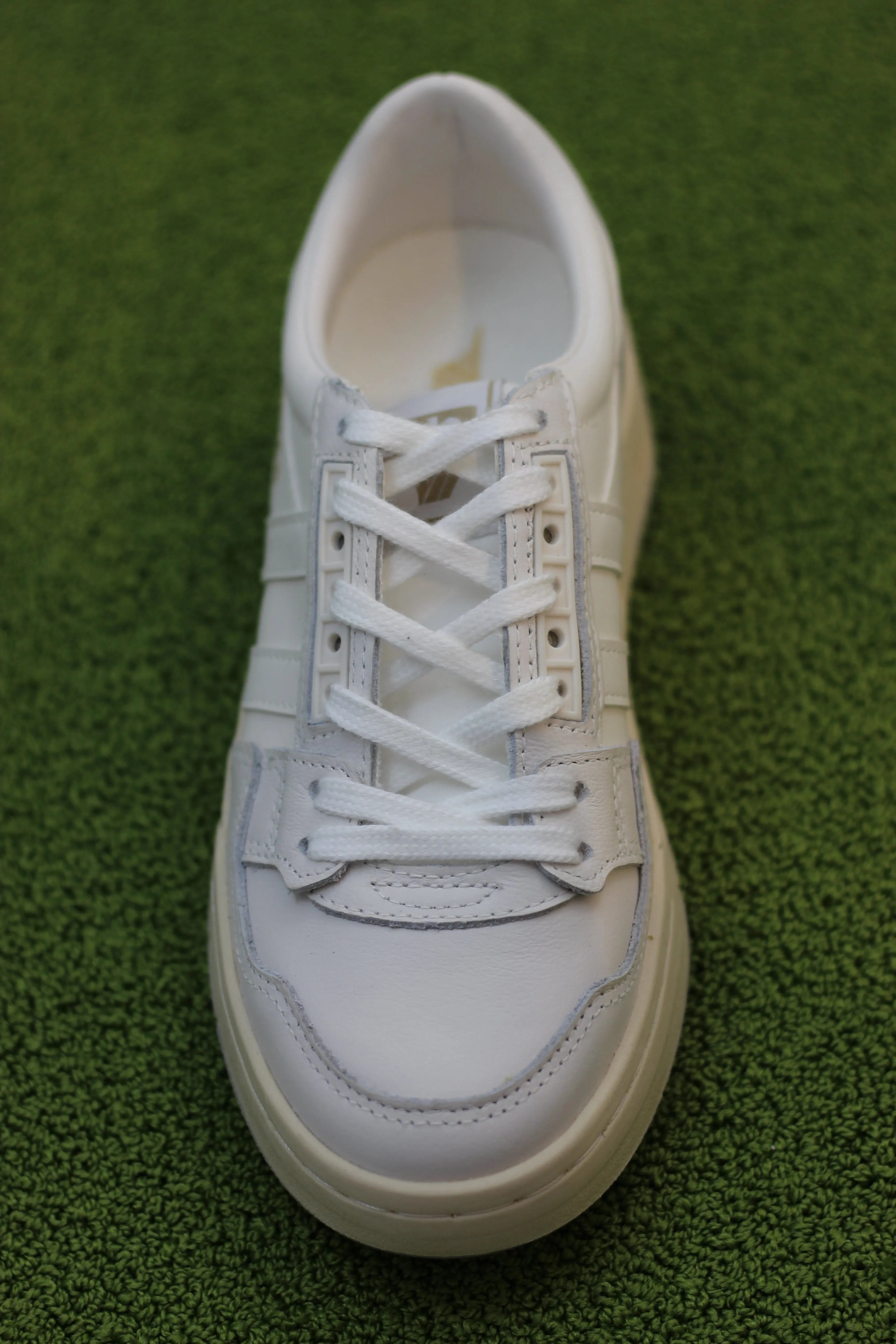 Women's Challenge Sneaker - White/White Leather