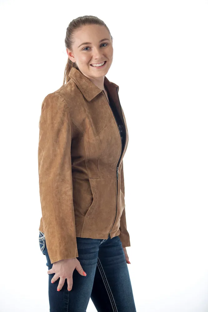 Women's Genuine Suede Leather Fashion Jacket - Imported