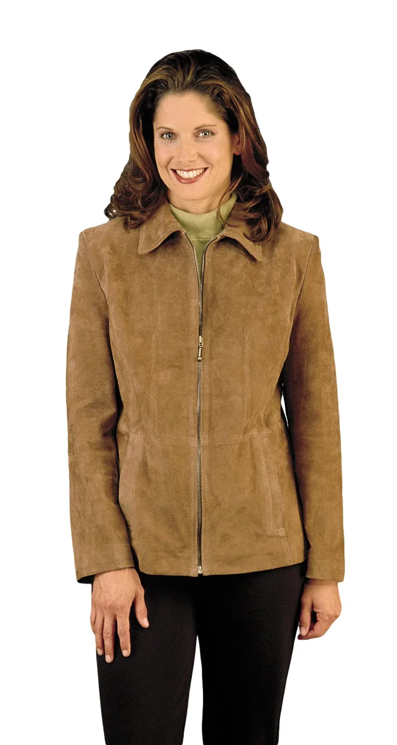 Women's Genuine Suede Leather Fashion Jacket - Imported