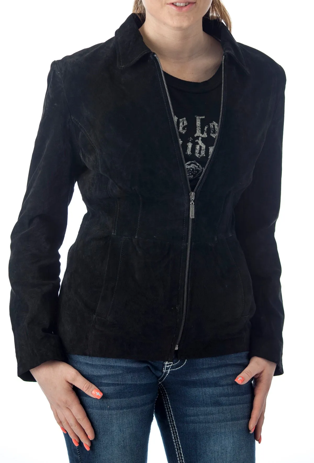 Women's Genuine Suede Leather Fashion Jacket - Imported