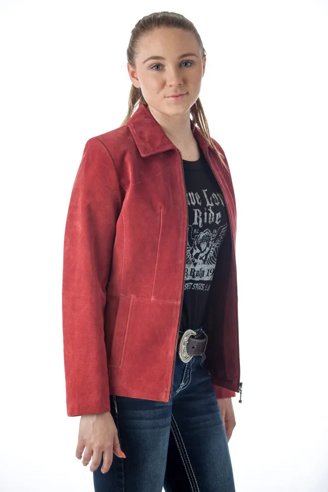 Women's Genuine Suede Leather Fashion Jacket - Imported