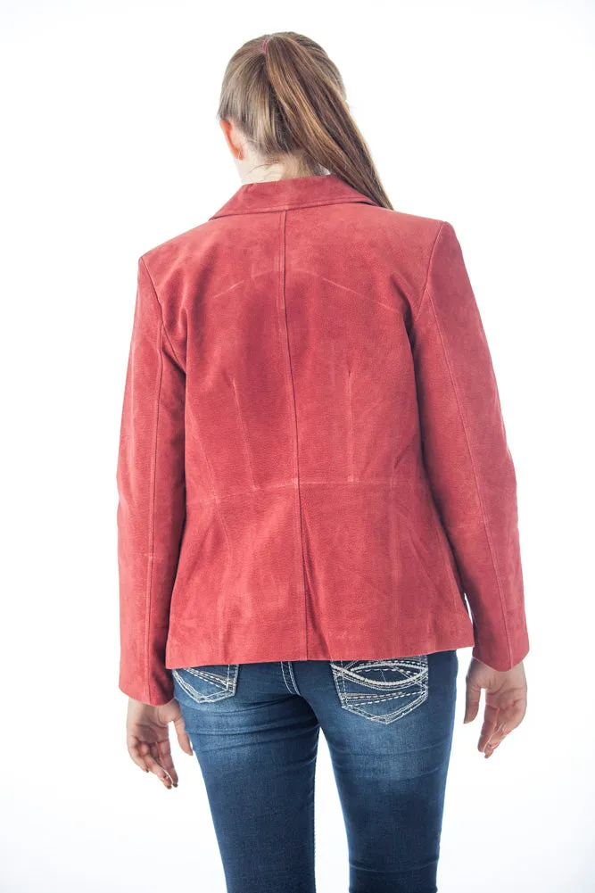 Women's Genuine Suede Leather Fashion Jacket - Imported