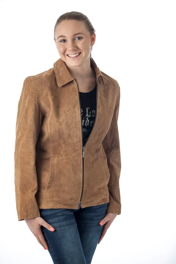 Women's Genuine Suede Leather Fashion Jacket - Imported