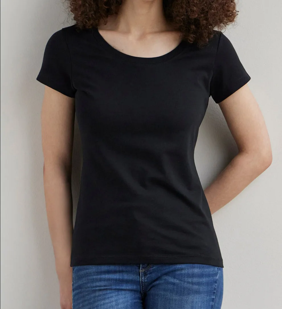 Women's Slim Organic Scoop Neck Tee